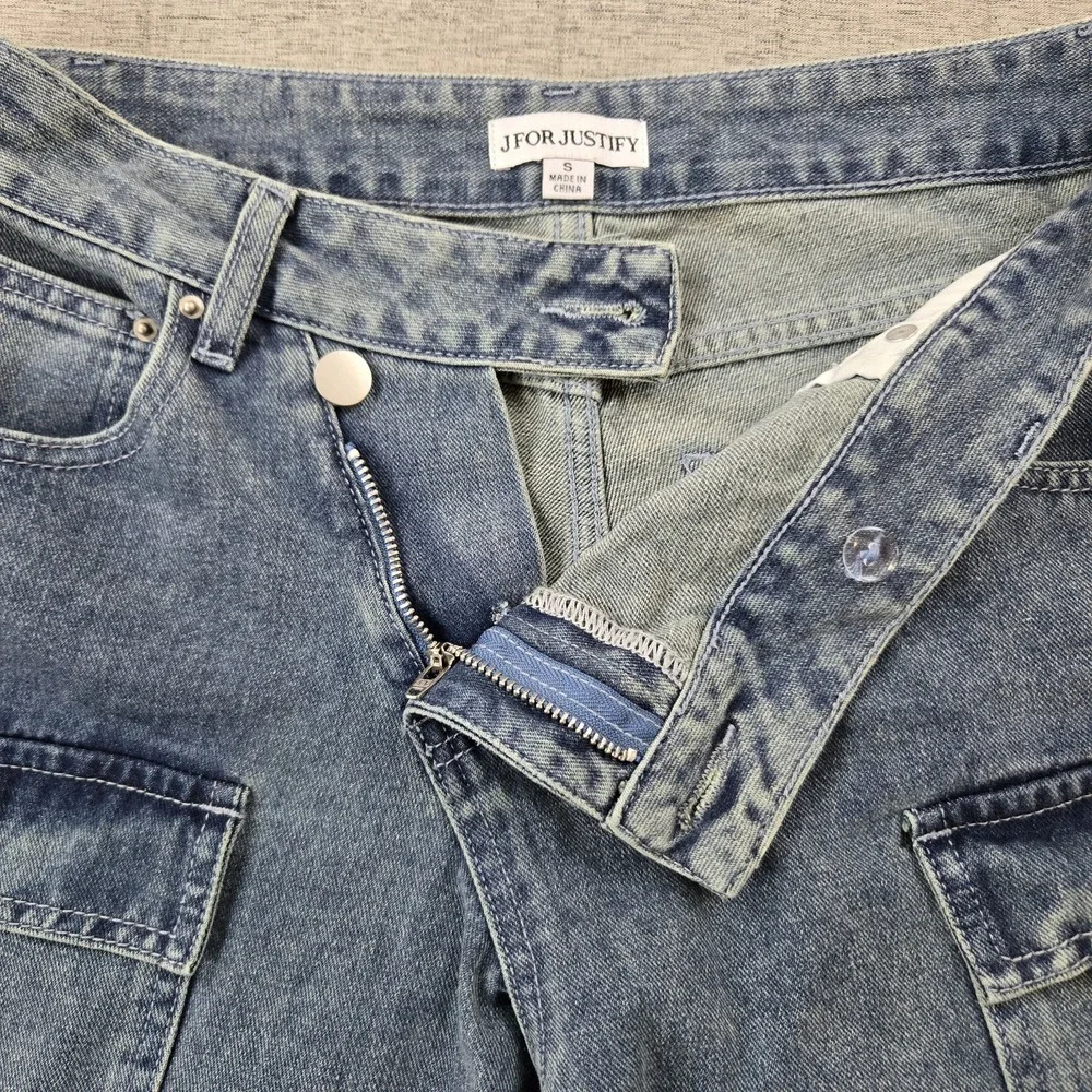 J for Justify ‎ Women's Jeans Wide Leg High Rise Crossover Waist 32